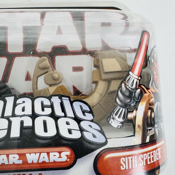 Star Wars Galactic Heroes Darth Maul W/ Sith Speeder Figure Set Hasbro - Picture 5 of 10